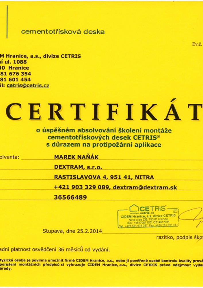 Certifikáty
